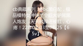 cb典藏系列，bbc黑白配，极品模特女神找了个巨大驴屌黑人炮友，天天被操还被肛，心疼！22年02-03至08-25【65v】 (38)