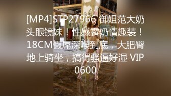 [MP4]STP27966 御姐范大奶头眼镜妹！性感露奶情趣装！18CM假屌深喉到底，大肥臀地上骑坐，搞得骚逼好湿 VIP0600