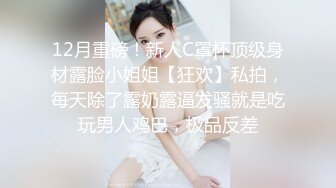 12月重磅！新人C罩杯顶级身材露脸小姐姐【狂欢】私拍，每天除了露奶露逼发骚就是吃玩男人鸡巴，极品反差