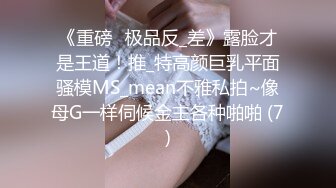 《重磅☛极品反_差》露脸才是王道！推_特高颜巨乳平面骚模MS_mean不雅私拍~像母G一样伺候金主各种啪啪 (7)