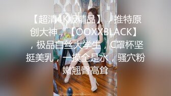 【超清4K版精品】，推特原创大神，【OOXXBLACK】，极品白丝大学生，C罩杯坚挺美乳，一摸全是水，骚穴粉嫩翘臀高耸